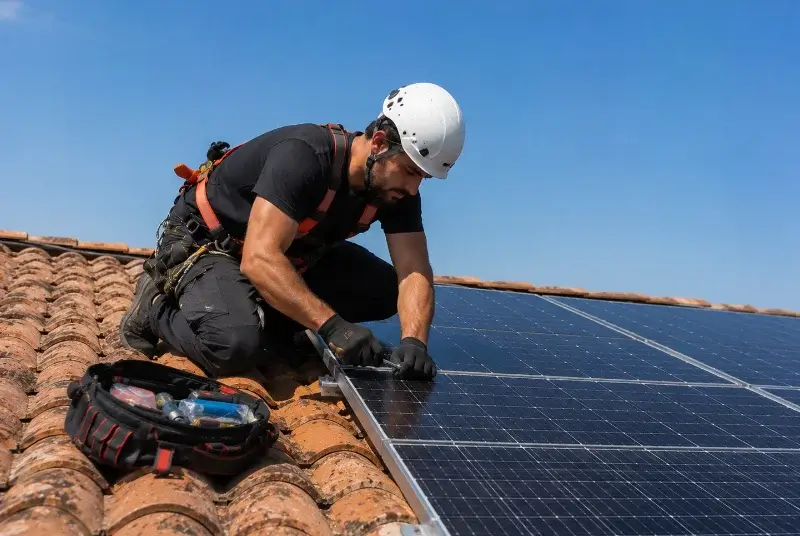 Maintenance et monitoring de panneaux solaires à Bouniagues