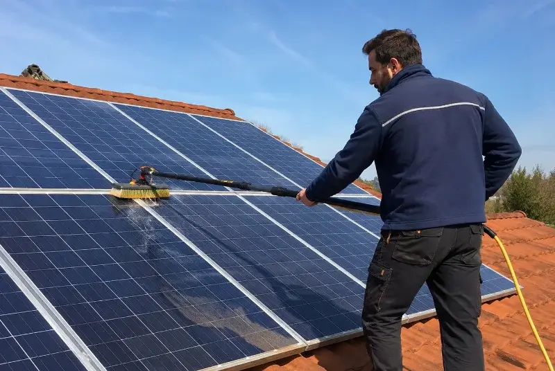 Nettoyage et entretien de panneaux solaires à Bouniagues